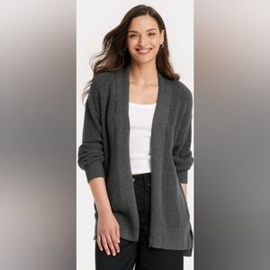 Universal Thread Gray Knit Open Cardigan Sweater Pockets Warm‎ XS & Size 3X NWT